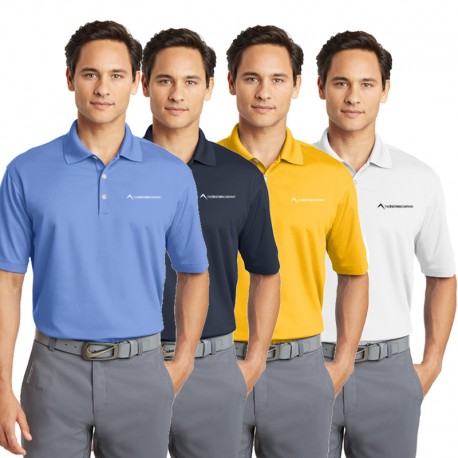 grey dri fit polo