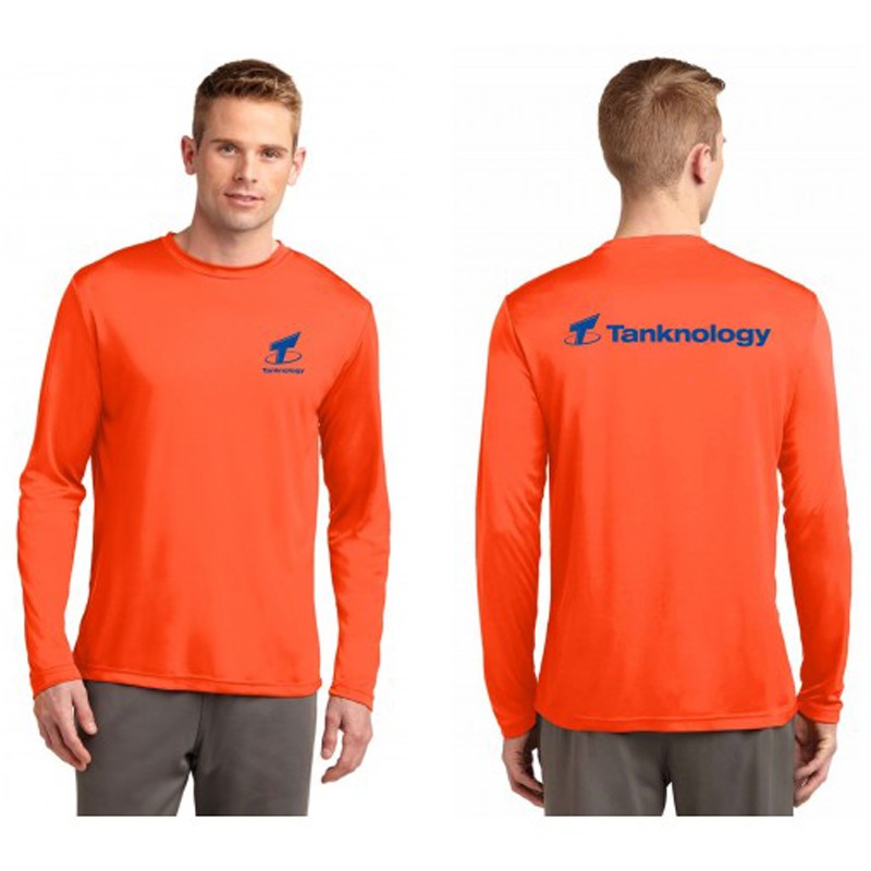 mens neon orange t shirt